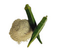 Okra Powder, Made From 100% Abelmoschus Esculentus - Pure, Natural Lady'S Finger Powder - Net Weight: 1.76Oz/50G