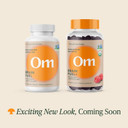 Om Mushroom Superfood Brain Fuel+ Gummies, 28 Servings, Raspberry Gummy Supplement With LionS Mane For Memory And Focus