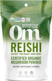 Om Mushroom Superfood Reishi Gummies, Usa Grown Organic Mushrooms, Supports Immune Health, Balance, & Stress, 60 Count, 30 Servings Gummy Supplements
