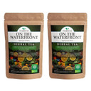 On The Waterfront Herbal Tea - Supports Hydration & Wellness, Raspberry Leaf, Spearmint And Peppermint Loose Leaf Tea, Caffeine Free - 4 Oz