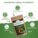 On The Waterfront Herbal Tea - Supports Hydration & Wellness, Raspberry Leaf, Spearmint And Peppermint Loose Leaf Tea, Caffeine Free - 4 Oz (2)