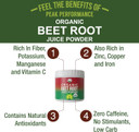 Organic Beet Root Powder - Ultra High Purity Super Food Beets Juice Powder. 100% Pure Nitric Oxide Boosting Beetroot Supplement. Keto, Paleo, Vegan Reds Superfood Rich In Polyphenols