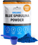 Organic Blue Spirulina Powder - 100% Pure Superfood Blue-Green Algae, No Fishy Smell, Natural Food Coloring For Smoothies & Protein Drinks - Non Gmo, Gluten-Free, Vegan + Usda Certified, 60 Servings