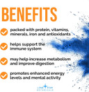 Organic Blue Spirulina Powder, 120 Servings - 100% Pure Superfood Blue-Green Algae, Natural Food Coloring For Smoothies & Protein Drinks - Non Gmo, Gluten-Free, Vegan + Usda Certified, No Fishy Smell