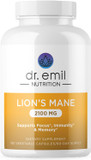 Organic Lions Mane Mushroom Supplement For Mental Clarity, Focus & Immune Support - Organic Brain Boosting Nootropic Lions Mane Mushroom Capsules With 100% Organic Lions Mane Extract, 60 Servings