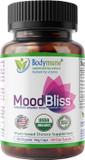 Organic Moodbliss | Supports A Calm, Relaxed & Positive Mood* | With Ashwagandha, St. John'S Wort & Lemon Balm | 60 Capsules | Usda Organic, Usa-Made, Non-Gmo, Gluten-Free