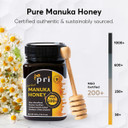 P.R.I Manuka Honey, Certified Mgo 200+, Raw New Zealand Manuka Honey, 250G Jar