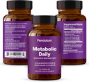 Pendulum Metabolic Daily - Multi-Strain Probiotic With Akkermansia Muciniphila To Support Metabolism And Sustain Energy Levels - For Women And Men - 30 Capsules (1 Pack)