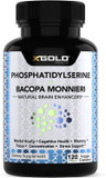 Phosphatidylserine & Bacopa Monnieri 400 Mg 2 In 1 Supplement - Natural Brain Enhancer/Nootropic For Enhanced Focus And Concentration, Memory Support, & Cognitive Function - 120 Vegetarian Capsules