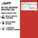 Post Jym Active Matrix - Post-Workout With Bcaa'S, Glutamine, Creatine Hcl, Beta-Alanine, And More Jym Supplement Science Fruit Punch, 30 Servings