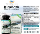 Premium Klamath Lake Blue Green Algae - More Powerful Than Spirulina And Chlorella Supplements | Pure Chlorophyll Rich Superfood, Sourced From Organic Klamath Lake, 500Mg, 60 Vegan Capsules