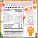 Prenatal Vitamins For Women With Dha & Folic Acid - Best Prenatal Multivitamin Gummies For Women, Brain Development Support, Folate, Vitamin C, D3 & B12, Pre Natal Pregnancy Supplement - 60 Gummies