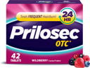 Prilosec Otc, Omeprazole Delayed Release 20Mg, Acid Reducer, Treats Frequent Heartburn For 24 Hour Relief, All Day, All Night*, Heartburn Medicine, 20Mg, Wildberry Flavor, 42 Tablets