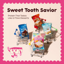 Prime Bites Protein Brownie From Alpha Prime Supplements | High Protein, Collagen Fortified Low Sugar Treat | Delicious Snack | 12 Bars Per Box (Cookies & Cream Blondie)