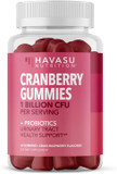 Probiotic Cranberry Gummies For Women - Urinary Tract Health And Ph Balance - 1 Billion Cfu Of Lactobacillus For Bladder Support And Vaginal Wellness - Cran-Raspberry Flavor, 60 Count, 1-Month Supply
