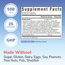 Probiotic For Women And Men, 50 Billion Cfu, 25 Diverse Strains Plus Prebiotics, For Digestive Health & Immune Support, Delayed Release, No Refrigeration Needed, 60 Veggie Capsules