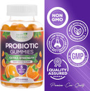 Probiotic Gummies For Women & Men - 5 Billion Cfus Gut Health Support Gummy, Daily Probiotics Supplement For Digestive Health Gummy, Probiotic Strains For Immune Support, Non-Gmo & Vegan - 120 Gummies