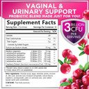 Probiotic Gummies For Women With Cranberry - 6 Premium Strains For Ph Balance, Digestive Health, Vaginal & Immune Support, 3 Billion Cfu, Women'S Probiotic Gummy For Feminine Health - 120 Gummies
