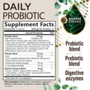 Probiotics 60 Billion Cfu + 10 Strains - Daily Probiotic Lactobacillus Blend For Immune, Digestive & Gut Health Support, Prebiotics And Probiotics, Gas & Bloating For Women & Men - 120 Capsules
