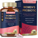 Probiotics For Women, 120 Billion Women Probiotic, Digestive Enzymes & Prebiotics, With Akkermansia, Cranberry, D-Mannose, For Gut, Vaginal, Urinary, Immune, Ph Balance, 120 Vegan Capules