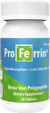 Proferrin Es- 10.5Mg Of High Absorbing Heme Iron Polypeptide. Made In The Usa. 30 Tablets. Easy On The Gut. Not Affected By Coffee, Calcium, Or Ppi'S