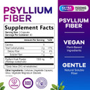 Psyllium Fiber Supplement 1500Mg, Natural Soluble Fiber For Daily Digestive Health & Regularity Support, Plant-Based Vegan Psyllium Husk Powder Caps, Sugar-Free, Non-Gmo & Gluten-Free - 120 Capsules
