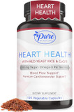 Pure By Nature Red Yeast Rice With Coq10 Supplement For Men & Women, 200Mg Vegan Omega 3 Per Serving, Gluten-Free Non-Gmo, 120 Capsules