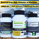 Pure Himalayan Shilajit Capsules.Maximum Strength Natural Shilajit Rich In Trace Mineral & Fulvic Acid.High Altitude Sourcing. Vegan Nongmo 90Ct. Extracted Traditionally No Stearate No Rice Flour