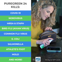 Puregreen24 Safe & Effective Disinfectant. Kills Deadly Germs Including Rsv Norovirus Mrsa Staph 2025 Flu Bird Flu Contains No Toxic Chemicals Odorless Child & Pet Safe (2) 4Oz Spray Bottle