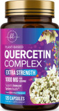 Quercetin 1000Mg Servings - Extra Strength Antioxidant Support For Immune & Cellular Health, Quercetin 500Mg Capsules For Lung, Respiratory & Heart Support, Vegan, Gluten Free & Non-Gmo - 120 Capsules