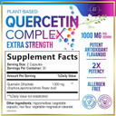 Quercetin 1000Mg Servings - Extra Strength Antioxidant Support For Immune & Cellular Health, Quercetin 500Mg Capsules For Lung, Respiratory & Heart Support, Vegan, Gluten Free & Non-Gmo - 120 Capsules
