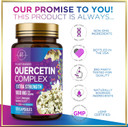 Quercetin 1000Mg Servings - Extra Strength Antioxidant Support For Immune & Cellular Health, Quercetin 500Mg Capsules For Lung, Respiratory & Heart Support, Vegan, Gluten Free & Non-Gmo - 60 Capsules
