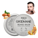 Red By Kiss Groomane Beard Balm Sandalwood, 3Oz, Soften & Tame, Light Hold, Promotes Full, Healthy Look Beard Strengthen Facial Hair, Reduce Breakage
