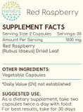Red Raspberry 60 Capsules, 500 Mg, Red Raspberry (Rubus Idaeus) Dried Leaf (60 Capsules)
