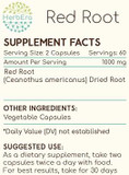 Red Root 120 Capsules, 500 Mg, Wildcrafted Red Root (Ceanothus Americanus) Dried Root (120 Capsules)