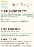Red Sage 120 Capsules, 1000 Mg, Red Sage (Dan Shen, Salvia Miltiorrhiza) Dried Root (120 Capsules)