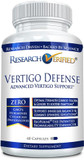 Research Verified Vertigo Defense - Soothe Symptoms And Support Inner Ear Balance - Vitamin D3, Ginger, Ginkgo Biloba, Bioperine - 60 Capsules