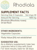 Rhodiola 60 Capsules, 500 Mg, Rhodiola (Rhodiola Rosea) Dried Root (60 Capsules)