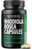 Rhodiola Rosea Supplement - Herbal Adaptogen For Mental And Physical Performance Support (3% Salidrosides, 3% Rosavins Extract) - 120 Count - Vegan, Non-Gmo, And Gluten-Free Capsules - 4 Month Supply