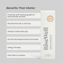 Risewell Mineral Unflavored Toothpaste - Hydroxyapatite Flavorless Toothpaste - Made In The Usa, Sensitive Teeth Whitening, No Added Fluoride, Sls-Free - Made By Dentists, 3.4 Oz