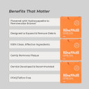 Risewell Scrubby Floss For Teeth - Natural Pfas Free Dental Floss With Hydroxyapatite And Xylitol - Dentist-Formulated For Plaque Removal - Vegan, Non-Toxic, Expanding, Mint Waxed, 30 Yards