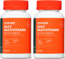 Roman Daily Multivitamin For Men | Supports Physical Activity, Brain + Heart Health, And Immune System With 23 Key Nutrients Including Calcium, Magnesium, And Zinc | 60-Day Supply (120 Tablets)
