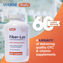 Rugby Fiber-Lax Tablets 625 Mg - Fiber Tablets For Women And Men - Occasional Constipation Relief For Adults - 500 Tablets