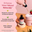 Saffron Supplements  Vegan, Fast Absorption Liquid Drops  Made With Pure Saffron Extract  Mix With Drinks Daily  Supports Eye Health, Emotional Balance & Antioxidant Level Boost (Strawberry, 60Ml)