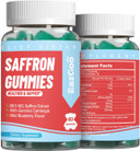 Saffron Supplements Gummies, Saffron Extract For Positive Mood & Calm Nerve, Boost Energy, With Garcinia Cambogia, Vitamin A, B12, Rhodiola Rosea - 60 Gummies