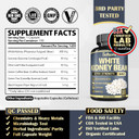 Satoomi 6In1 White Kidney Bean Extract Capsules - 6 Month Supply - Extra Blend With Olive Leaf, Green Coffee Bean & Green Tea - 180 Counts