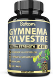 Satoomi Pure Gymnema Sylvestre Capsules Extract - 180 Capsules Of 6 Month - Blended With Neem Leaf, Holy Basil & Turmeric Curcumin Root