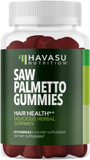 Saw Palmetto For Men Gummies - Dht Blocker Supplement For Hair Health And Male Patterned Balding - 60 Count - Supports Scalp And Prostate Wellness - Raspberry Flavor - Vegan, Non-Gmo, 1 Month Supply