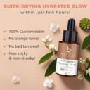 Self Tanning Drops - Usa Made With Natural & Organic Ingredients, Medium Face Tanning Drops To Add To Lotion, Moisturizing Bronzing Tanner For Face & Body, Toxin Free Tanner For Fake Tan