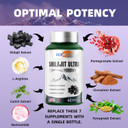 Shilajit & Multivitamin For Women Men, Himalayan Shilajit & 21 Vitamins And Minerals Supplement For Bone, Skin & Immune Health Support, Extra Power, Stamina, 60 Capsules Per Bottle, Made In Us